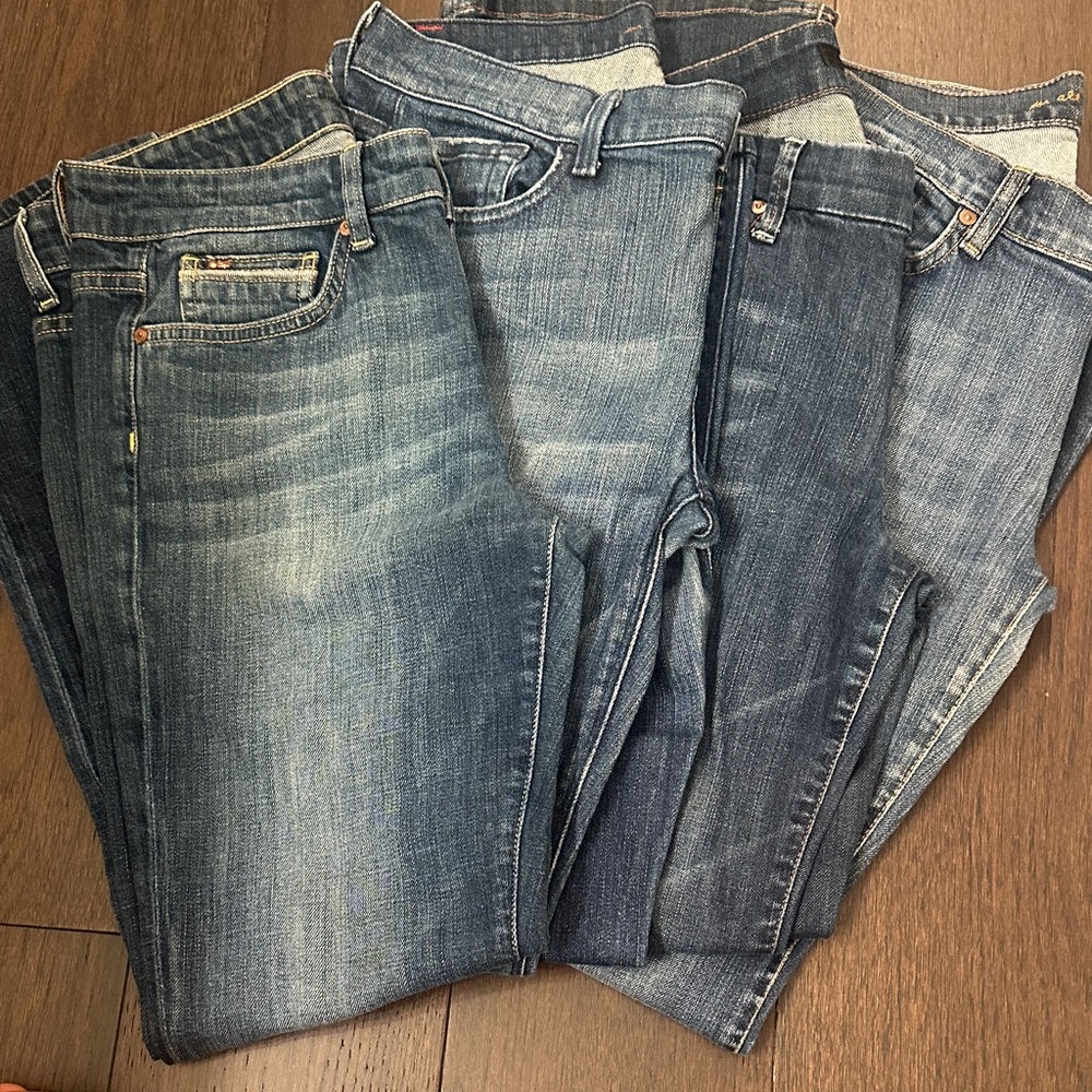 lot of size 30 jeans… EUC- like new!  2 Joes jeans , 2 -7 for all mankind